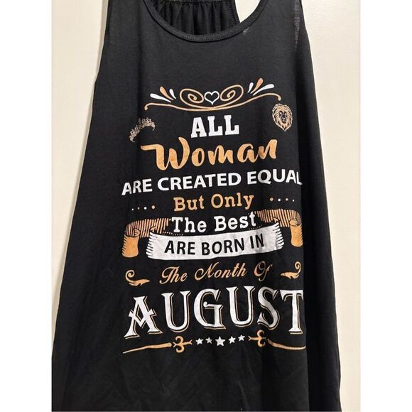 The Best Women are Born in August Women's Tank Top size Large - Picture 2 of 2